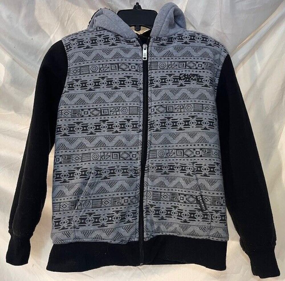 SOUTHPOLE Aztec Fleece Hoodie Lined Dated 2015 Kids Youth Medium 10-12